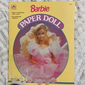 1991 Barbie Paper Doll, a Golden Book, by Mattel. In good condition.